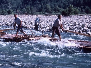 Cultura del transporte fluvial de la madera en Aragón