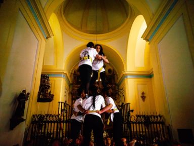 Día de la Caridad - Castillos Humanos. Fotografía de Fede Grau