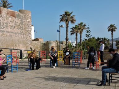 Actuación de la Escuela Taller de Flamenco de Melilla. Fotografía de Pedro Gómez Timón