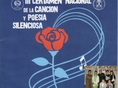 Canción y poesía. III Certamen Nacional de la Canción y Poesía Silenciosa (Albacete, 1986) (Cartel). © Confederación Estatal de Personas Sordas CNSE
