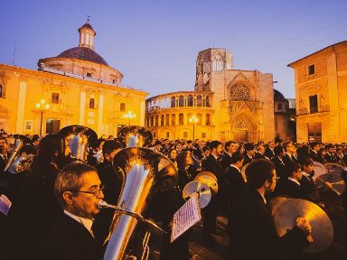 Encuentro de bandas de música en Valencia