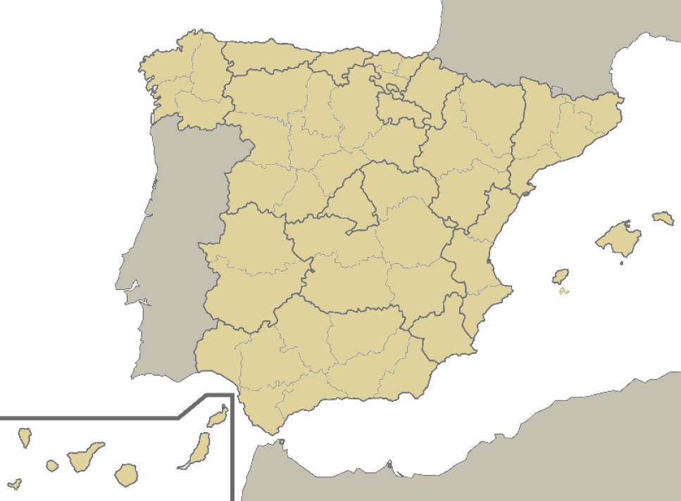 Mapa político de España